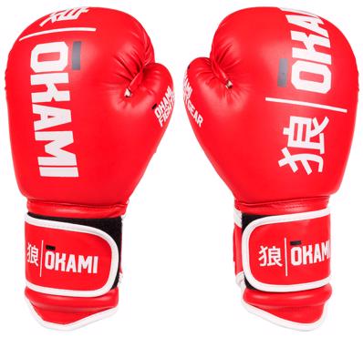 OKAMI STRIKER BOXING GLOVES -RED